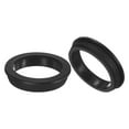 thumbnail image 1 of Uxcell 2-Pack 2.81 Inch Drill Hole, 2.32 Inch ID Grommets de Caucho de Silicona para Cableado, Tapones de Agujero, Escritorio, Tubería de Agua, Hidropónico, Riego [Negro], 1 of 1
