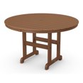 thumbnail image 3 of POLYWOOD Canyon 5-Piece Round Farmhouse Dining Set in Teak, 3 of 6