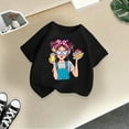thumbnail image 5 of MEZZALL Kid Girls Cute Graphic T-Shirt Round Neck Short Sleeve Tee Summer Casual Tshirts Tops, Black, 11-12 Years, 5 of 5