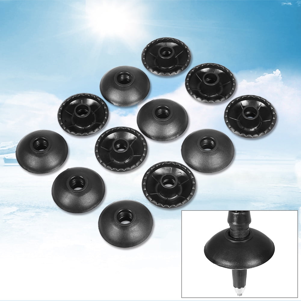 Tebru Trekking Pole Basket,12PCS Black Trekking Pole Round Snow Ski Mud