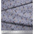 thumbnail image 2 of Soimoi Cotton Jersey Fabric Notes,Piano & Guitar Musical Instrument Printed Fabric 1 Yard 58 Inch Wide, 2 of 3
