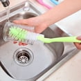 thumbnail image 4 of Long Handle Brush Soft Bristles Long Handle Hanging Holes Design Cup Cleaning Scrubber Kitchen Cleaning Tool, 4 of 8