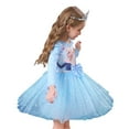 thumbnail image 3 of 2-8T Girl Elsa Long Sleeve Princess Dress Costume for Birthday Party Halloween Cosplay Fancy Dress Up, 3 of 7