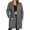 Dark Gray, variant on Fartey Womens Long Fleece Zip Up Jacket Oversized Long Sleeve Hooded Coat with Pockets Fashion Winter Solid Color Coats