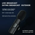 thumbnail image 4 of Microphone Rechargeable Auto Pairing Plug & Play Mini Micro de Réduction du Bruit avec Clip de Collier pour Recordi, 4 of 7