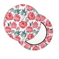 thumbnail image 2 of Rateoe Rose Flowers Pattern Round Bar Stool Seat Covers,Washable Stool Cushion Slipcover Elastic Bar Chair Covers for 12-14 Inch Chair -14 inch, 2 of 7