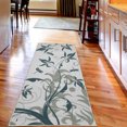 thumbnail image 2 of Dragonfly Decorative Rug, Swirled Floral Background Damask Curl Branches and Leaves Print, Quality Carpet for Bedroom Dorm and Living Room, 6 Sizes, Dark Teal, by Ambesonne, 2 of 2