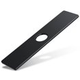 thumbnail image 1 of Placa cubreagujeros para grifo de fregadero MAYYAYA de 25 cm, negro acero, 1 of 6