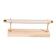 thumbnail image 3 of Organizador de joyas con base de madera, expositor multiusos para pulseras 1 nivel, 3 of 9