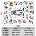 thumbnail image 7 of Raccoon Blanket Gifts for Women Adults Raccoons Lover Soft Warm Animal Plush Stuff Throw Blanket for Couch Sofa Bed Home Decor 50"x40", 7 of 7