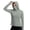 Gray plus size sun protection shirt a1, variant on MORESEC Women Plus Size Hooded Long Sleeve Sun Protection Shirts Solid Basic Casual Workout Tshirt with Smocked Cuffs, Light Blue S