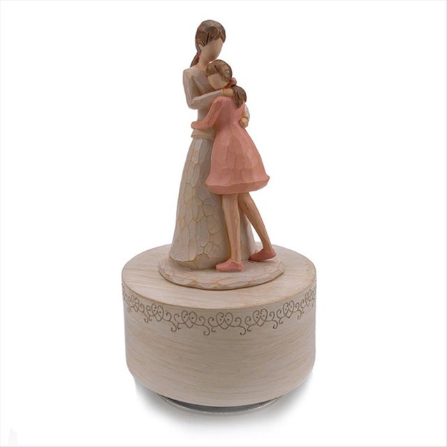 Regalo de la Caja de Música para la Madre Interesante Estatua Musical Tallada Regalo de Cumpleaños de Acción de Gracias para la Mamá Caja de Música Giratoria A