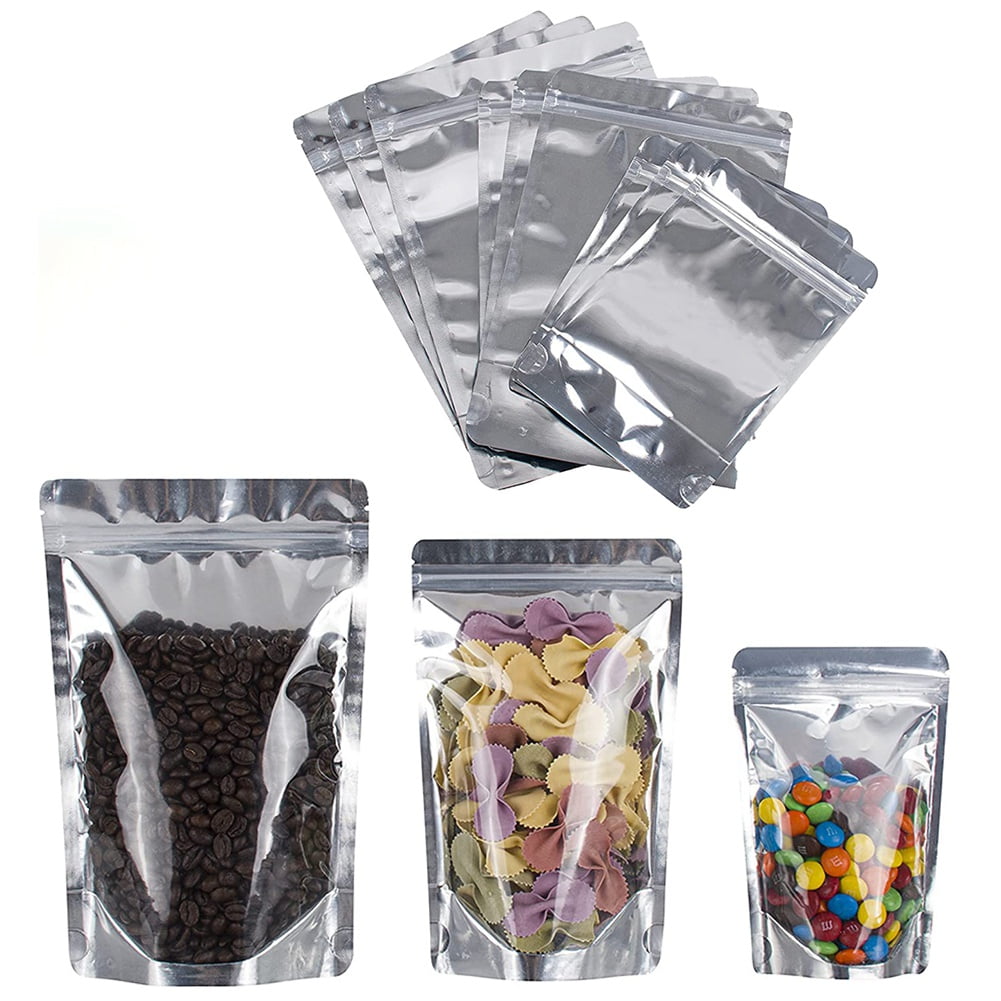 Dry Mixes Herbs 25 Black 3.5x5 Mylar Metalized Reclosable Bags Preserve Food 