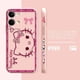 thumbnail image 3 of Case For OPPO RENO 10 8 8T 7 6 5 4 3 LITE 5G PRO PLUS Colour Simple Liquid Silicone Case Cover Funda Pink Hello K-Kitty, 3 of 5