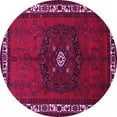 thumbnail image 1 of Ahgly Company Indoor Round Persian Pink Traditional Area Rugs, 4' Round, 1 of 4