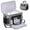Gray, variant on Threns Sewing Machine Carrying Case, Tote Bag with Shoulder Strap and Storage Pockets, Sewing Machine Bag Fits Most Standard Sewing Machines, Black
