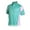 Turquoise/White, variant on Monterey Club Men's Wave Colorblock Golf Polo Shirt #1184