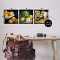 thumbnail image 4 of Stupell Industries Vegetables & Cheeses Still Lifes Food & Beverage Painting Black Floater Framed Canvas Art Print Wall Art, 18 x 18, Set of 3, 4 of 10