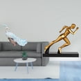 thumbnail image 2 of Escultura de corredor, figura de arte abstracto para decoración del hogar y el jardín, adorno moderno para la entrada, la mesa y el patio., 2 of 8