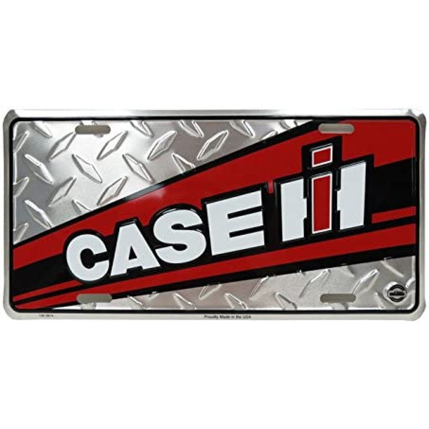 Red Splash on Diamond License Plate Sign1815, Codllyne Red Splash on