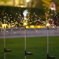 thumbnail image 6 of Solar Garden Lights Outdoor, 180 LED Art Firework Lights Waterproof, 2 Pack Waterproof Solar Lights, Sparklers Outdoors Yard Decor for Garden Pathway Patio Yard Christmas Decorations (Cool White), 6 of 7