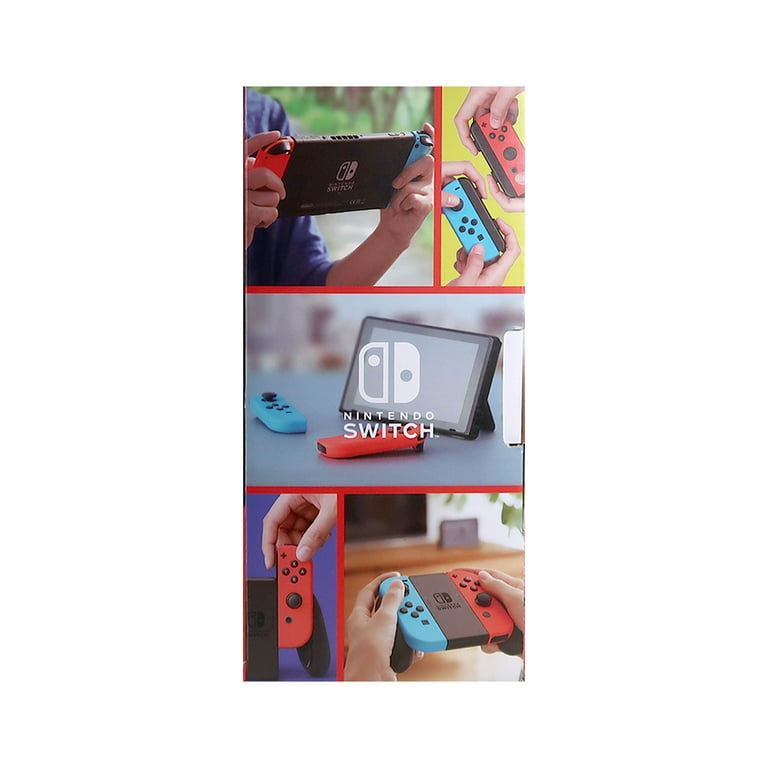 Nintendo Switch with Neon Blue & Red Joy-Con Controllers (JP
