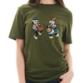 thumbnail image 3 of Plus Size Oktoberfest Hog God Dance Graphic Design Ring Spun Combed Cotton Short Sleeve Deluxe Jersey T-Shirt - Army Green 3XL, 3 of 4