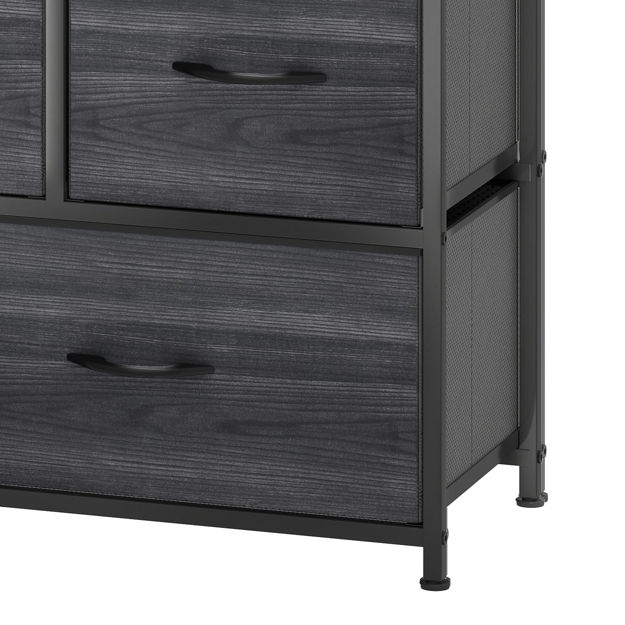 Dextrux 5 Drawers Fabric Storage Dresser - Organizer Unit for , Living Room, Closets