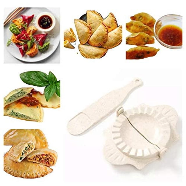 Dumpling Maker – Set of Dumpling Mold and Spoon – Multipurpose Dumpling Press for Ravioli, Empanadas, , Pies, Pierogi – Dough Press for Homemade Recipes – Durable and Reusable