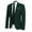 Green, variant on Men's Slim Fit One Button Solid Suit Blazer Jacket Casual Party Sport Coat