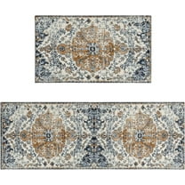 Boho Kitchen Rug Mat Set of 2 Non Slip Kitchen Rugs Farmhouse Style Washable Kitchen Floor Runner Boho Decor