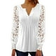thumbnail image 2 of Blusas con botones NikouMX manga larga mujer encaje ajustadas, 2 of 6