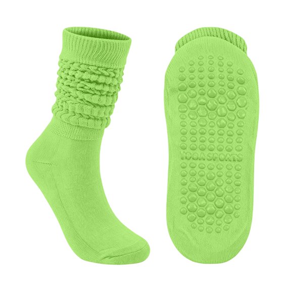 JJHGVB Slouchy Socks for Women Scrunch Socks Knee High Long Boot Sock Cotton Breathable Casual Solid Colors Mint Green One Size