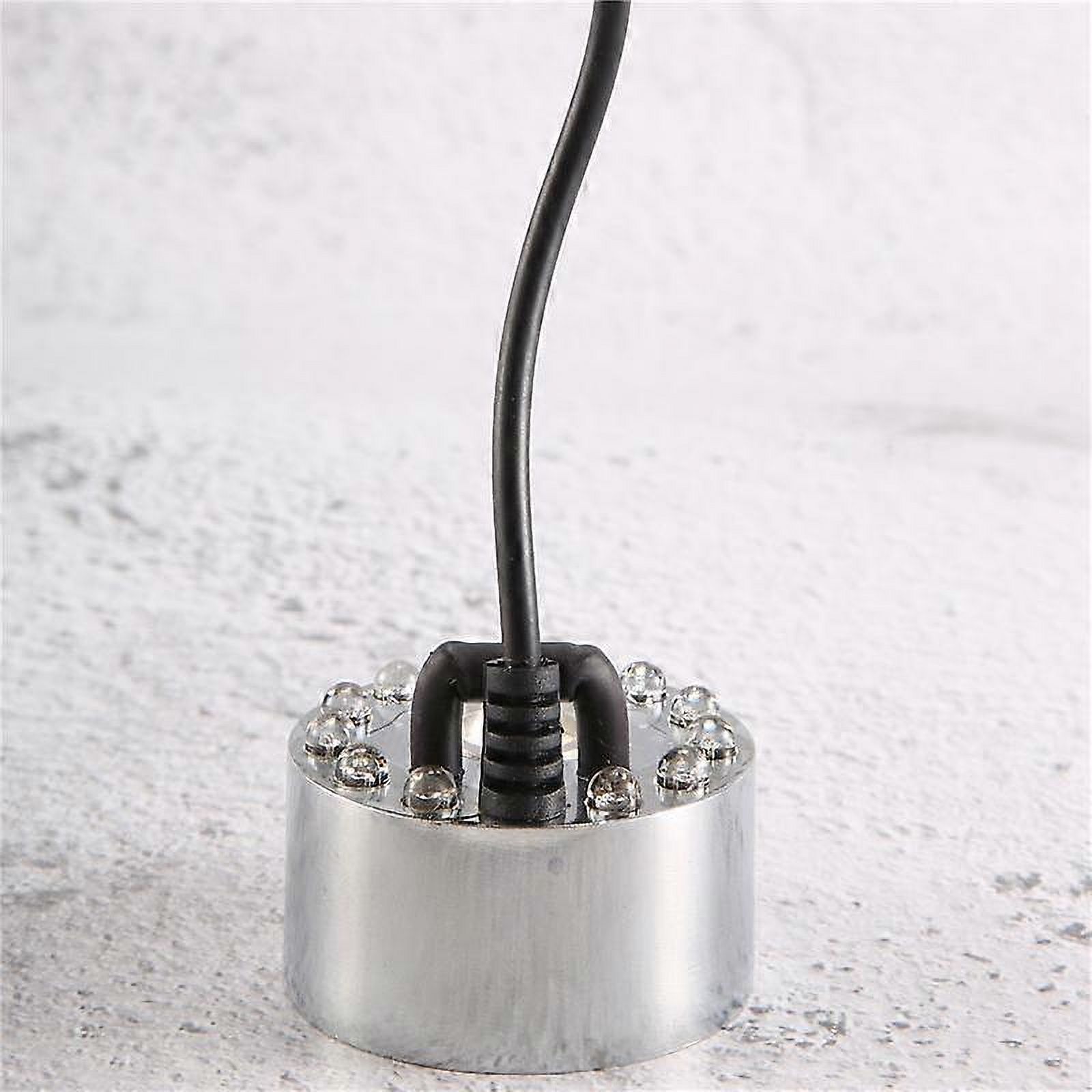 Mini Mist Maker, 12 LED Mister Fogger Water Fountain Pond Fog Machine ...