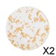 thumbnail image 1 of Paquete de 2-4 posavasos de acrílico transparente, protección de mesa para 2 piezas, 1 of 8