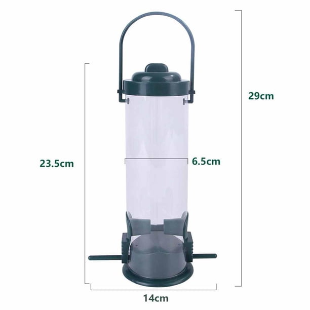 Alimentador De Pájaros, Ventana De Visualización Transparente, Comedero Para Casa De Pájaros, Soporte Para Cubo De Comida, Parque, Jardín, Árbol, Animales Colgantes, Suministros Advancent HA023786-00