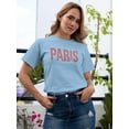 thumbnail image 2 of Paris France Nude Pink T-Shirt Women -Image by Shutterstock, Female 5X-Large, 2 of 4