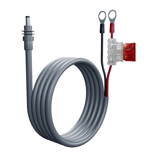 Cable de alimentación de 18awg Cable de alimentación de DC 30A Fusible Terminal de anillo de cable de extensión resistente al agua resistente a los 10m