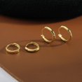thumbnail image 2 of S925 plata apertura oreja hebilla pendiente temperamento femenino Corea del Sur pendientes moda femenina oreja hueso perno oreja hueso anillo, 2 of 5