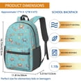 thumbnail image 3 of Game Controller Blue Pattern 17" School Backpacks for Teens,Waterproof Oxford Fabric,S-Shape Padded Straps for School,Travel,Hiking,Camping, 3 of 6