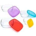 thumbnail image 6 of Libbey Serve It 8 Piece Glass Storage Container Set with 2 Cup, 6 Cup, 8 Cup, and 12.5 Cup Bowls and Multi Color Lids, 6 of 6