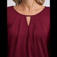thumbnail image 4 of Blusas de Larga para Mujer, Blusas Informales de Negocios, Elegantes, para el Trabajo, la Oficina, Camisas Holgadas de Verano, Conjuntos de Moda 2025 Vino Tinto S, 4 of 10