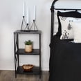 thumbnail image 5 of AuldHome Design Black Geometric Candlestick Holders (Set of 3); Metal Triangle Candle Holder Stands, 5 of 6