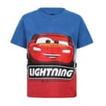 thumbnail image 4 of Disney Boy's 3-Pack Cars Lightning McQueen Short Sleeve Graphic Tee Shirt Set, 4 of 7
