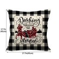 thumbnail image 3 of Hwkond Decorative Pillows, Inserts & Covers 1PC Christmas Linen Encrypted Linen Pillowcase Cushion Cover on Clearance, 3 of 3