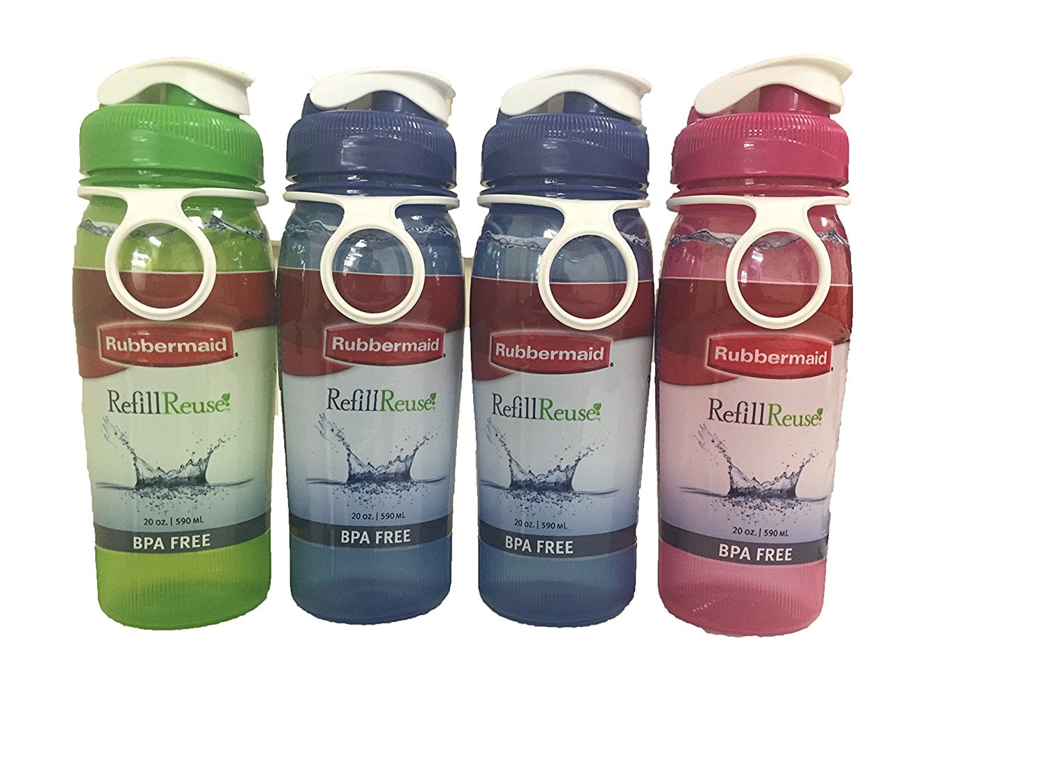 .com : Rubbermaid Refill, Reuse 20-Ounce Hydration Chug Bottle, 4  pack … : Sports & Outdoors