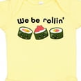thumbnail image 4 of Inktastic We Be Rollin Cute Sushi Boys or Girls Baby Bodysuit, 4 of 5