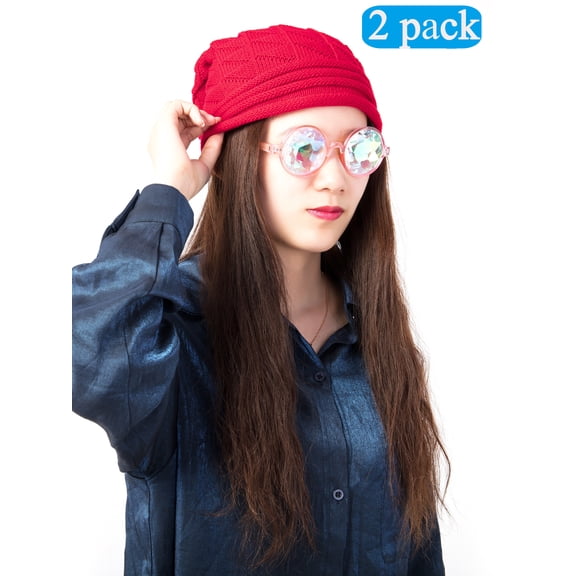 Set of 2 New Autumn Winter Knit Christmas Hat Girls Women Hat Warm Windproof Beanie Hat Boys Girl Adult Lovely Cute Soft Beanie Hat Cap