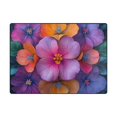 thumbnail image 5 of Yayeee Area Rugs for Living Room 5.2'x4' Indoor Non Slip Washable Bedroom Carpet, Large Purple Flowers, 5 of 5