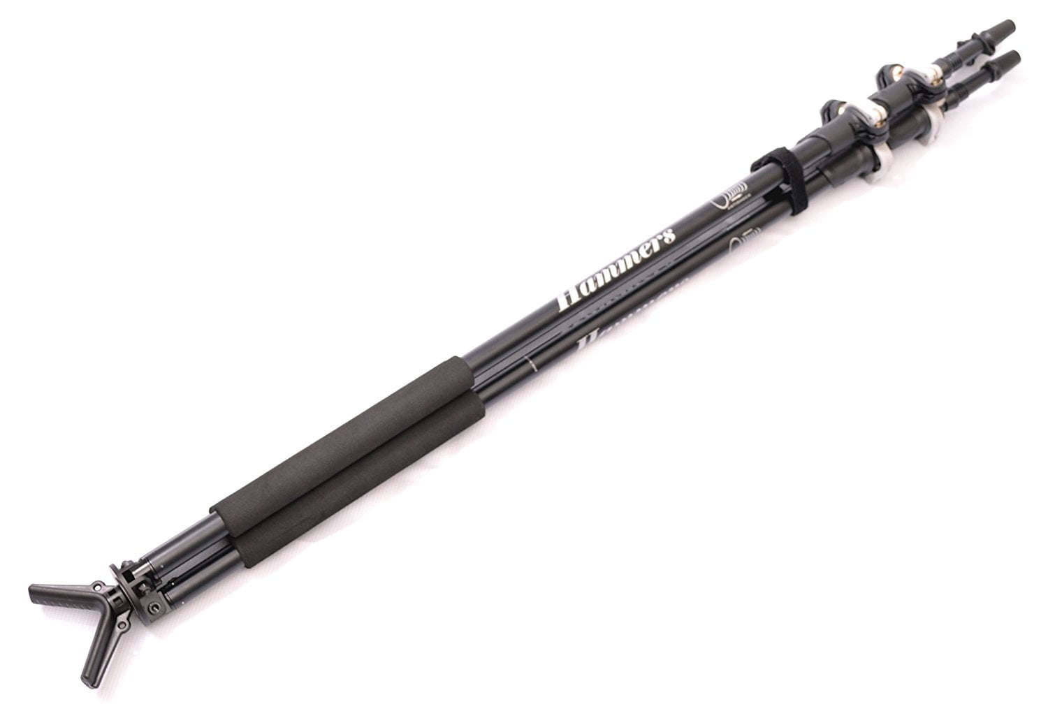 Hammers Full Size Telescopic Deer Hunting Shooting Tripod with Free Pivot V Yoke Quick Flip Lock Legs Max Height 68"